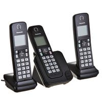 Teléfono digital inalámbrico + 2 extensiones Panasonic Dect KX-TGC353 Negro